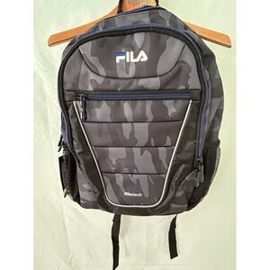 FILA Filatech Backpack Gray Camo Laptop‎ Compartment New With Tags